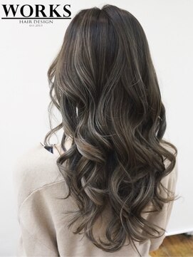 ワークス ヘアデザイン(WORKS HAIR DESIGN) 外国人風3Dカラーロングヘアー