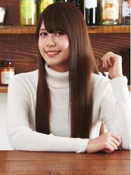 フラミューム(flammeum) ツヤサラで上司ウケ☆ミルキーベージュロング☆【平塚】