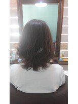 ヘアサロンアンドリラクゼーション マハナ(Hair salon&Relaxation mahana) ブルーアッシュ×外はねボブ
