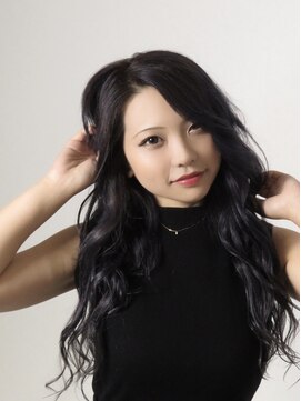 ダブル アンダーバー サロン(W_SALON) 【W_SALON 河原町】ブラックパープル/暗髪/韓国風巻き髪