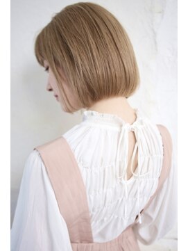 アール 北千住店(ar) ぷつっとストレートボブ/ミニボブ/ミルクティーベージュ[北千住]