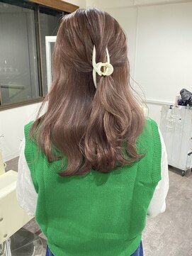 エン 仙台(en) 【大人可愛い】ヘアクリップ/可愛いピンクベージュカラー