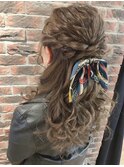 ヘアセット/ヘアアレンジ/ハーフアップ/ポニーテール/アップ