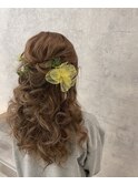 ハーフアップ