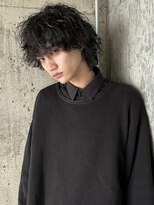 マッシュウルフツイストスパイラルパーマ