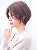 Say.吉田伊織大人ショートボブイヤリングカラーニュアンスカラー