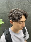 ツイスパ 90% 波巻き10% 無造作ショート