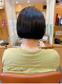 首元スッキリ！短めパツっとボブスタイル！！