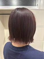 スクリバイタヒエ(SUKURI by tahie)&nbsp;#切りっぱなしボブ　#ピンクカラー