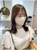 (韓国風/くびれヘア/縮毛矯正/前髪/韓国レイヤー/小顔)