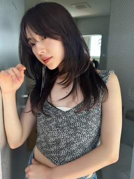 サイン 渋谷(SIGN) レイヤーカットイヤリングカラーインナーカラーケアブリーチ