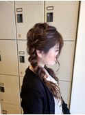 アレンジヘア　ヘアセット　ゆるふわスタイル