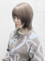 ココ 原宿(KOKO)&nbsp;ベージュ小顔レイヤーカットオリーブグレーココアベージュ