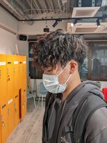 コワファーストナガサキシャンプーボーイ(COIFF1RST NAGASAKI SHAMPOO BOY)&nbsp;vマッシュ×ツイストスパイラルパーマ