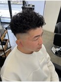 極道パーマ×スキンフェード/フェード/短髪/パーマ/水戸