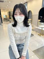 アース コアフュールボーテ 佐久平店(EARTH coiffure beaute)&nbsp;ダークブラウン_韓国風_くびれミディ