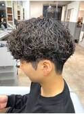 guest snap 刈り上げ前下がりマッシュ×波巻きプードルパーマ