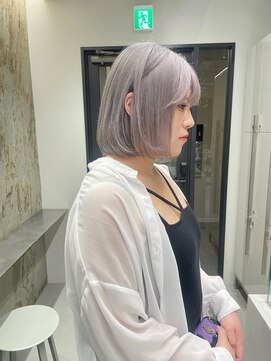 ソル 栄矢場町(SOL) シルバーカラー/アッシュグレー/ハイトーンボブ/ハイトーン