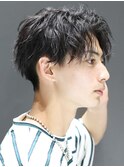 センターパート　ソフトツイスト