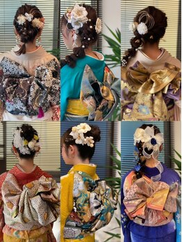 アリュール(ALLURE)の写真/冠婚葬祭・大切な日の和装は経験豊富なプロの技で華やかに☆ヘアセットのみのご予約も大歓迎です♪