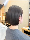 大人ボブ/ミニボブ/脱白髪染め/白髪ぼかし/