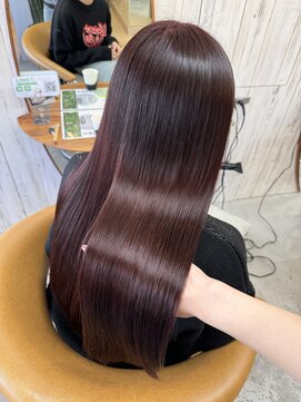 ロンドアジュール 横浜(Lond azur) 暗めカラー/韓国風巻き/レイヤーカット/髪質改善/縮毛矯正/横浜