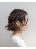 切りっぱなしボブ#パーマ#レイヤーカット#ブリーチなし#浜松