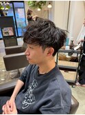 マッシュショート/ツイストスパイラルパーマ/メンズカット/越谷