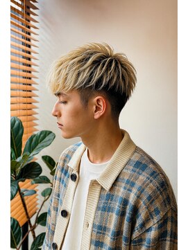 コポル(Copol) メンズカット×伸びかけカラー活かしカット