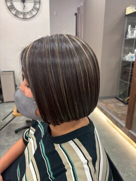 ジルブラン 土浦(JIL BLAN) ハイライトバレイヤージュダブルカラーケアブリーチ20代30代