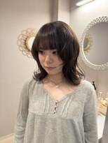 チャプター 問屋町(chapter) 透明感ケアカラーアッシュグッレージュ顔まわりレイヤーカット