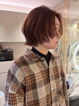 マイル 渋谷(mile) ブリーチなしカシスオレンジ