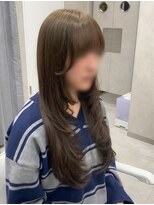 アロット 溝の口店(a.lot)&nbsp;透明感オリーブベージュ×ロングレイヤー