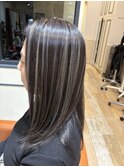 ワンブリーチ　コントラストハイライト　シルキーグレー