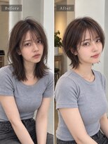 ワゴンバイアフロート(Wagon by afloat)&nbsp;20代30代 池袋 小顔似合わせ丸みショートボブ 顔周りカット