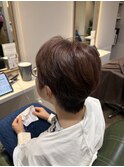 ショートスタイル艶カラー