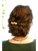 結婚式☆二次会★CHARMERシニヨンスタイルヘアセット