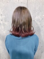 サロンドミルク 原宿(salon de MiLK)&nbsp;モカベージュカラー＆ピンクレッド