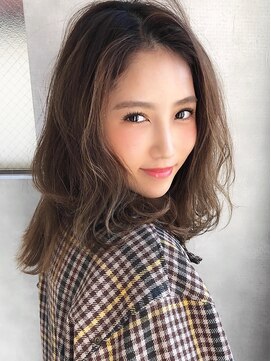 アグ ヘアー アイナ いわき2号店(Agu hair aina) 《Agu hair》リラックス感のあるナチュラルミディ