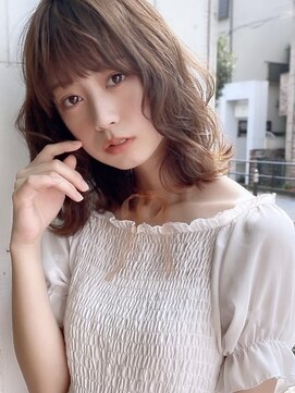 カナン 銀座(CANAAN) ふんわりくびれミディ　マロンベージュ