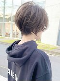 マッシュショート/ショートボブ/耳掛けショート/アッシュ
