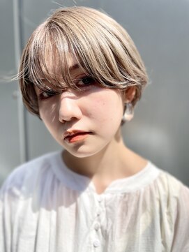 ヌード(NUDE) 「NUDE」#20代30代透けバング前下がりショート大人ショートボブ