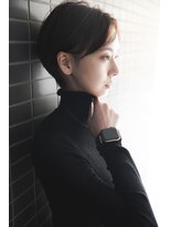 カライング(ing) 大人可愛い20代30代40代黒髪前下がりショートボブ丸みショート◎