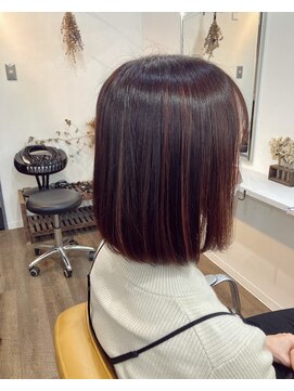フィルメヘアー(filme hair) ハイライトピンクベージュ