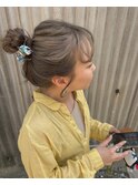 ざっくりお団子　ミルクティーベージュ