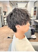guest snap 刈り上げマッシュ×ツイストスパイラルパーマ