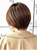 30代40代大人女性/前髪ありショートボブ/ショートヘア/髪質改善