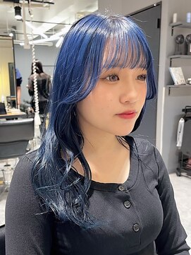 ジアン バイ ミルボン 西宮ガーデンズプラス(GIEN by milbon) 顔まわりレイヤー　ブルー×ブラック