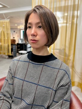 キラーナセンダイ(KiRANA SENDAI) まるみショートボブ×シアーブラウン