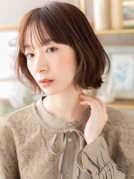 カバーヘア ブリス 戸田公園西口店(COVER HAIR bliss) 外ハネカール切りっぱなしボブレイヤーa戸田公園20代30代40代